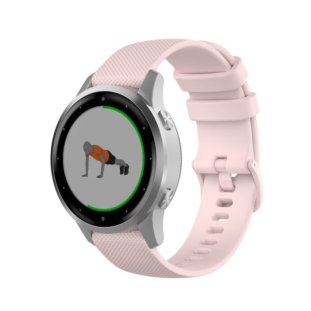 Garmin VivoMove 3S/VivoActive 4S Klockarmband i silikon - Rosa