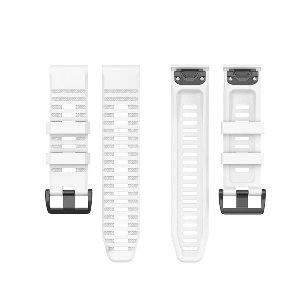 Garmin Fenix 7X/6X/6X Pro/5X/5X Plus etc. Klockarmband i silikon - Vit