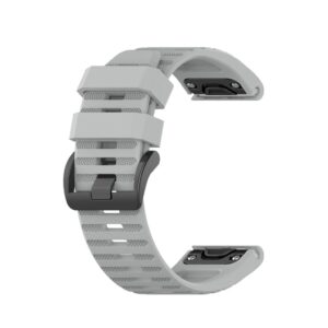 Garmin Fenix 7X/6X/6X Pro/5X/5X Plus etc. Klockarmband i silikon - Grå