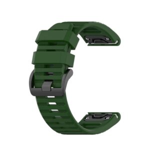 Garmin Fenix 7X/6X/6X Pro/5X/5X Plus etc. Klockarmband i silikon - Grön