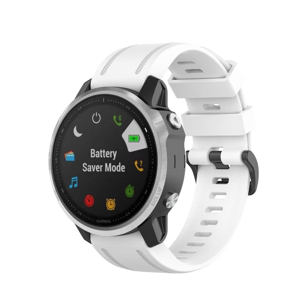 Garmin Fenix 7S/6S/6S Pro/5S/5S Plus Klockarmband i silikon - Vit