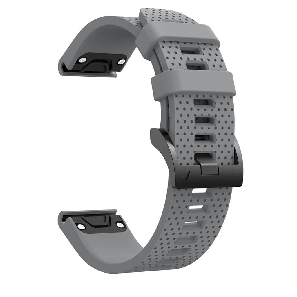 Garmin Fenix 6S/5S/6S Pro/5S Plus Klockarmband i silikon - Grå