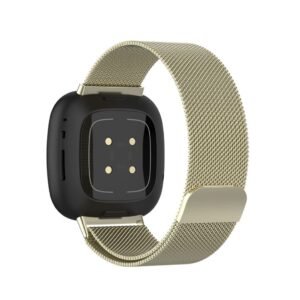 Magnetiskt Fitbit Versa 3 etc. band - Guldfärgat