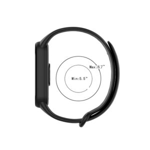 Glossy Silikonarmband för Xiaomi Mi Band 5 & 6 - Rosa