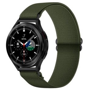 Nylonarmband 20mm för Galaxy Watch4 40mm/44mm m.fl. - Grön