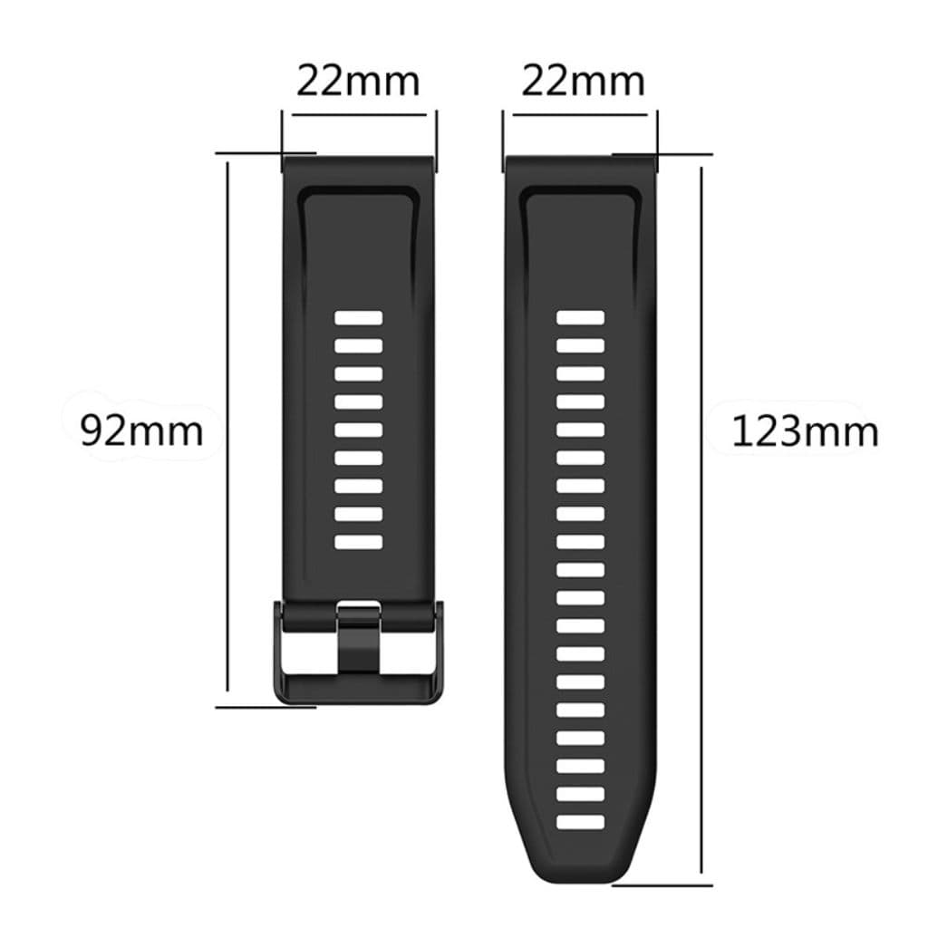 Garmin Forerunner 935/945/Fenix 6 Klockarmband i silikon - Grön