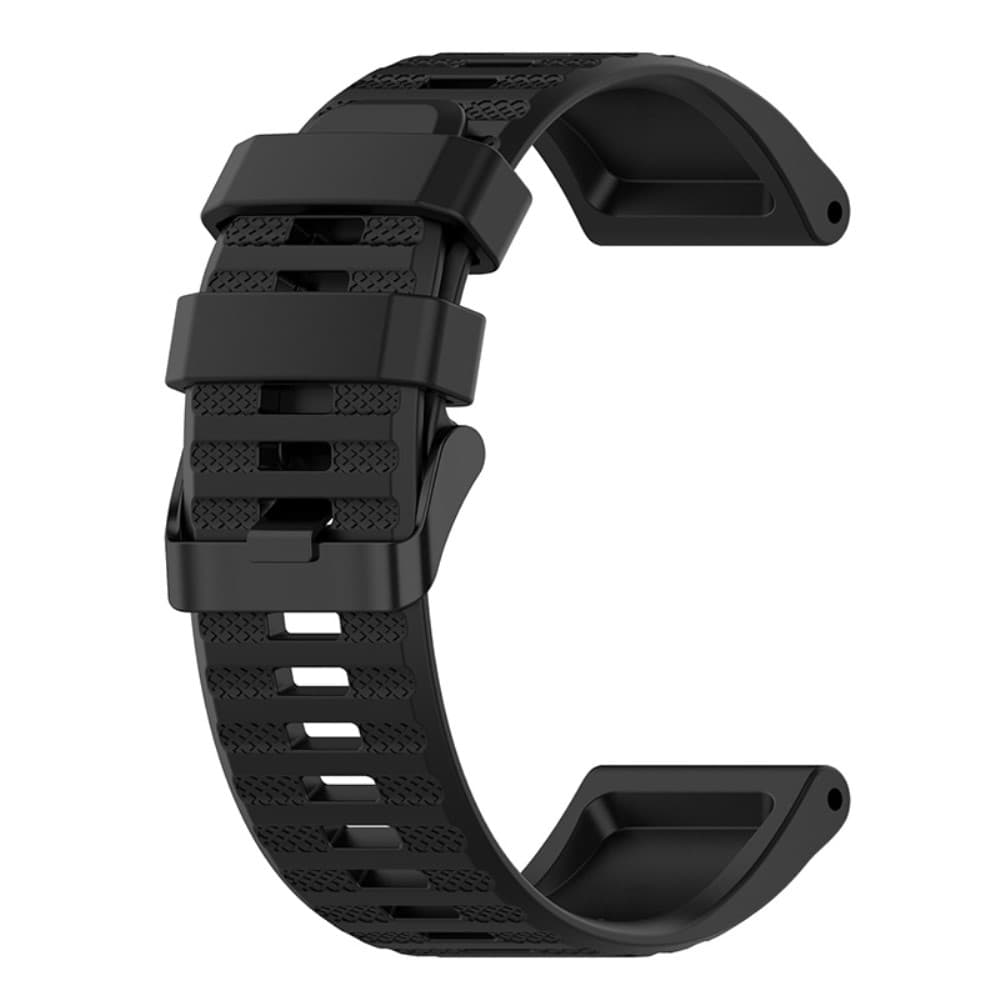 Garmin Fenix 5X/6X/6X Pro etc. Klockarmband i silikon - Svart