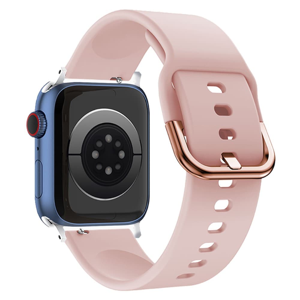 Apple Watch 38/40/41/42mm Silikon Klockarmband - Rosa