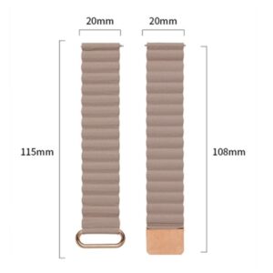 Samsung Galaxy Watch 5 Pro 45mm m.fl. armband - Roseguld Buckle / Khaki