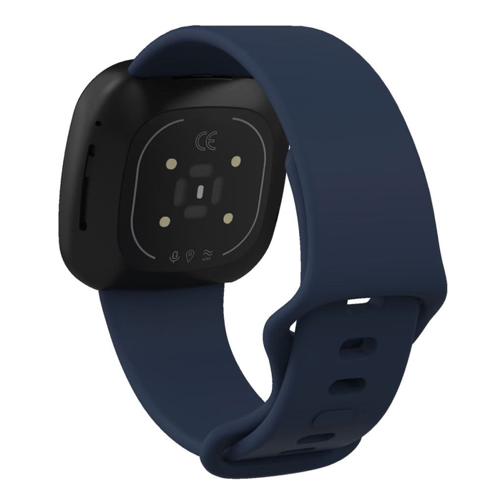 Mjukt Fitbit Versa 4/ Sense 2 klockarmband - Marinblått