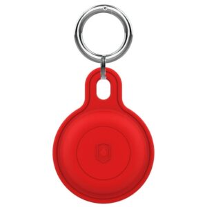 Apple AirTag vattentätt fodral med spänne - Röd
