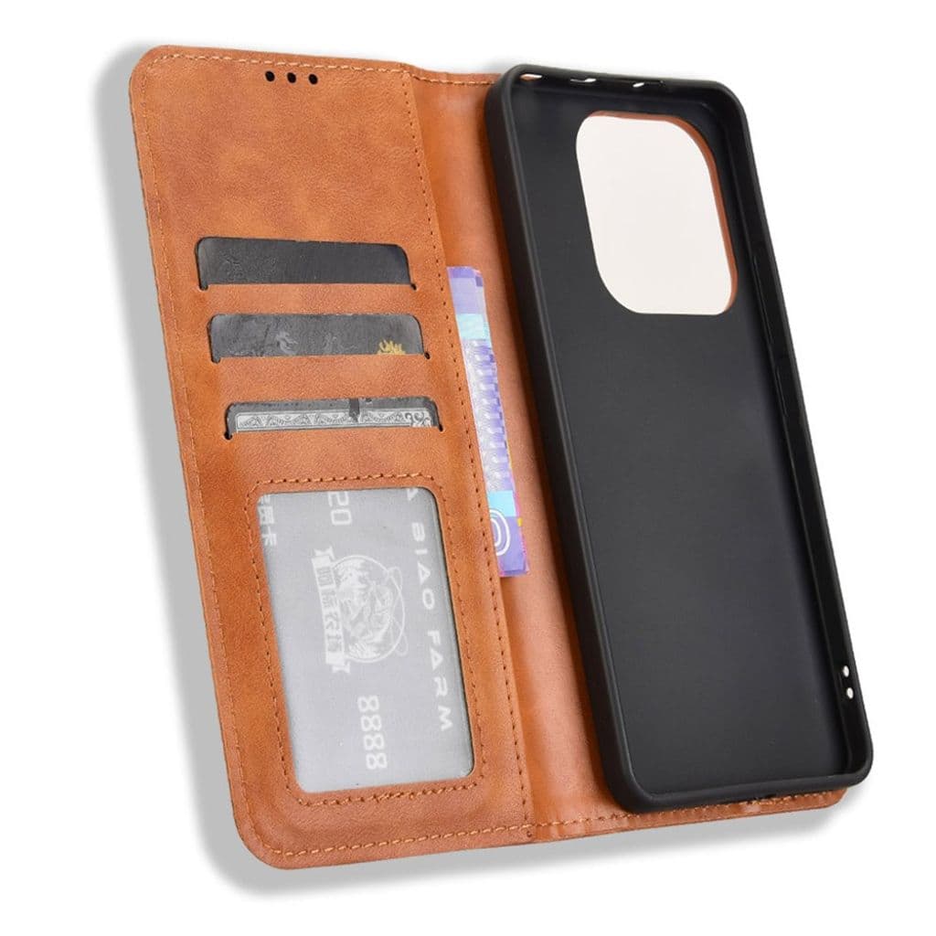 Xiaomi Redmi Note 14 4G Plånboksfodral - Brun