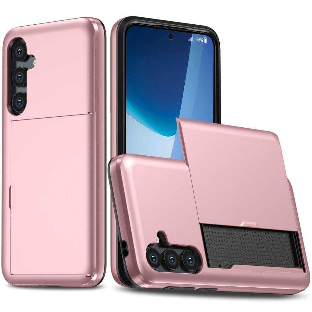 Samsung Galaxy S25 FE Skal med Kortfack - Roséguld