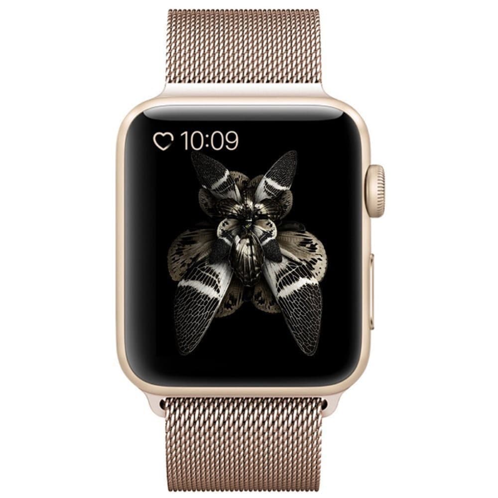 Apple Watch 42/44/46/49mm Klockarmband Milanese - Guld