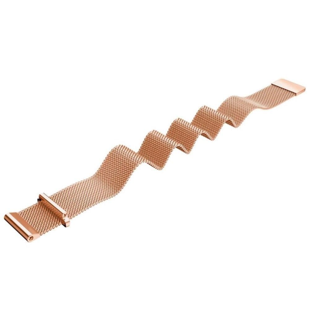 Garmin Vivoactive 4S/Vivomove 3S etc. Milanesiskt klockarmband - Roséguld