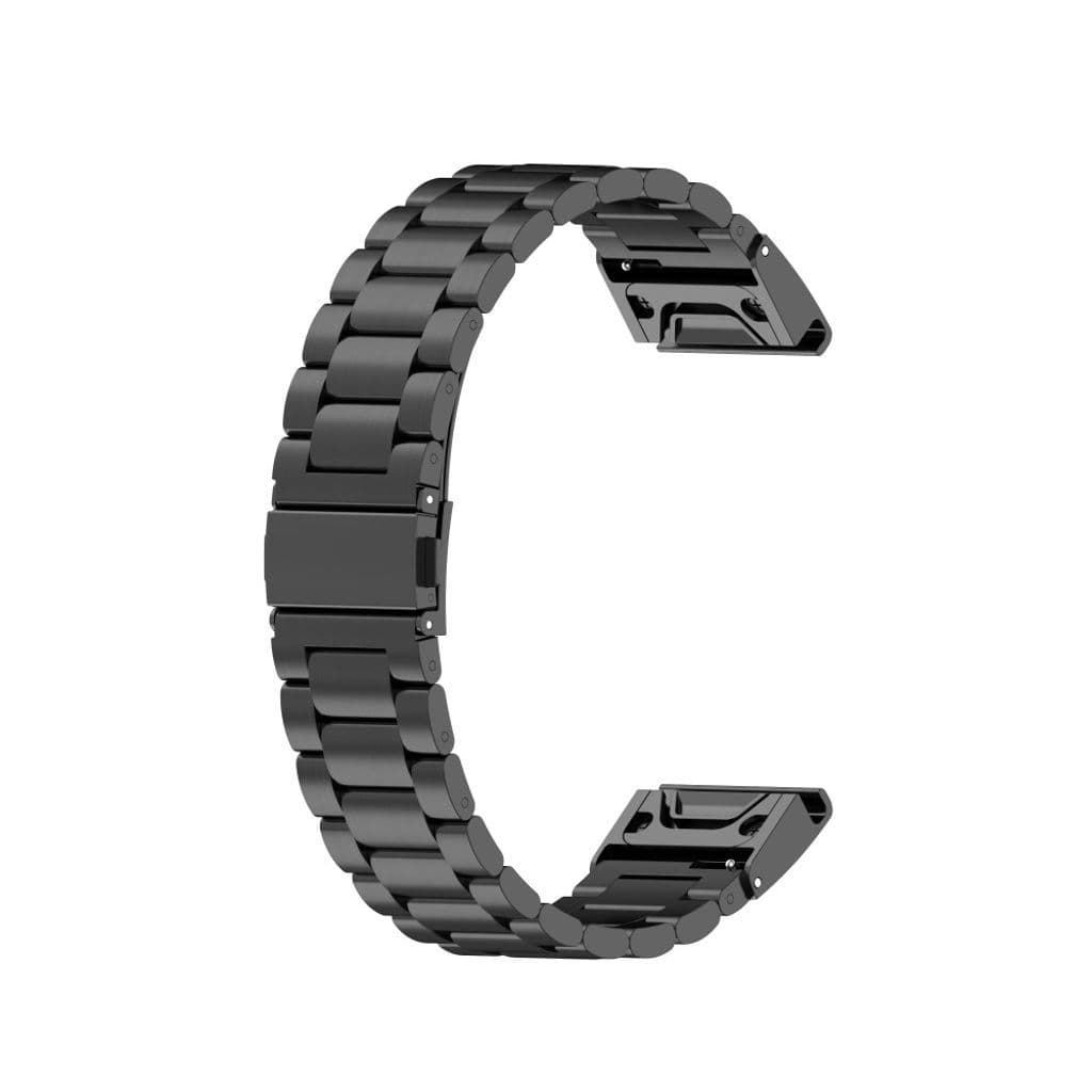 Garmin Quatix 7 Pro etc. Klockarmband i rostfritt stål - svart