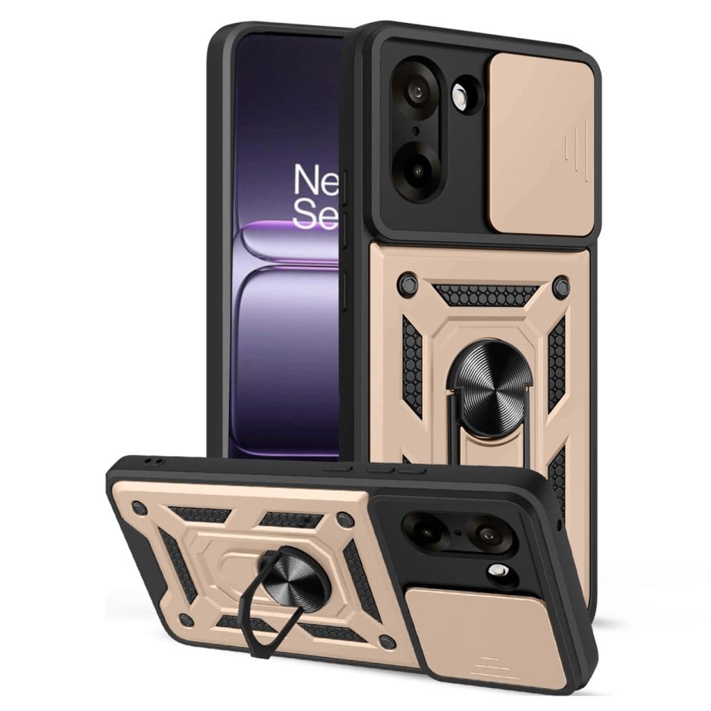 OnePlus Nord CE5 5G Skal med Stativ - Guld