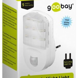 Goobay LED Nattlampa med Rörelsedetektor - Vit