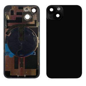 iPhone 14 Baksida med smådelar - Svart (Midnight)