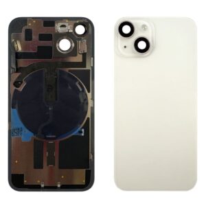 iPhone 14 Baksida med smådelar - Silver (Starlight)