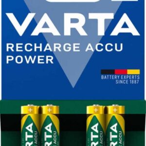 VARTA Recharge Accu Power AAA-batteri 1000 mAh, 4-pack