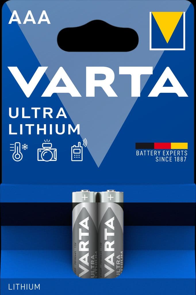 VARTA Ultra Lithium AAA-batteri, 2-pack