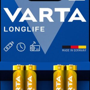 VARTA Longlife Alkaline AAA-batteri LR3, 4-pack