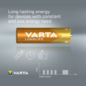 VARTA Longlife Alkaline AA-batteri LR06, 30-pack