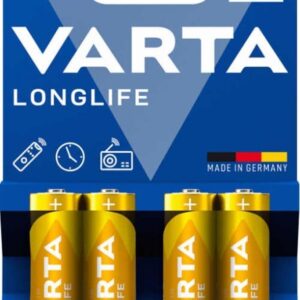 VARTA Longlife Alkaline AA-batteri LR06, 4-pack