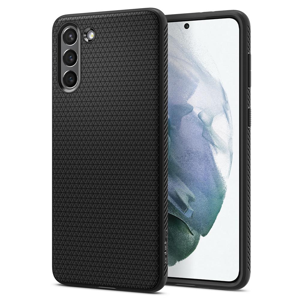 Spigen Liquid Air Skal för Galaxy S21 - Svart