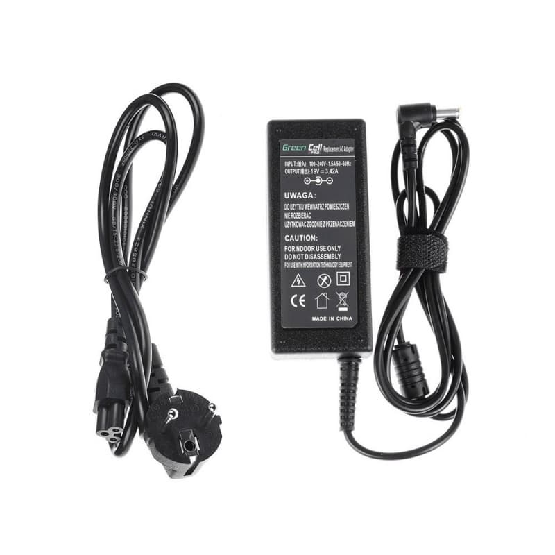 Green Cell Pro Laddare för Acer Aspire, 19V 3.42A 65W - Svart