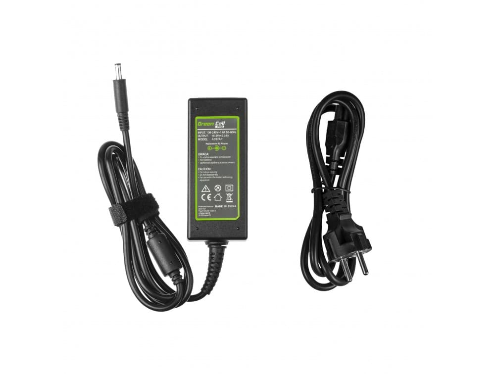 Green Cell Pro Laddare för Dell XPS 13 etc., 19.5V 2.31A 45W - Svart