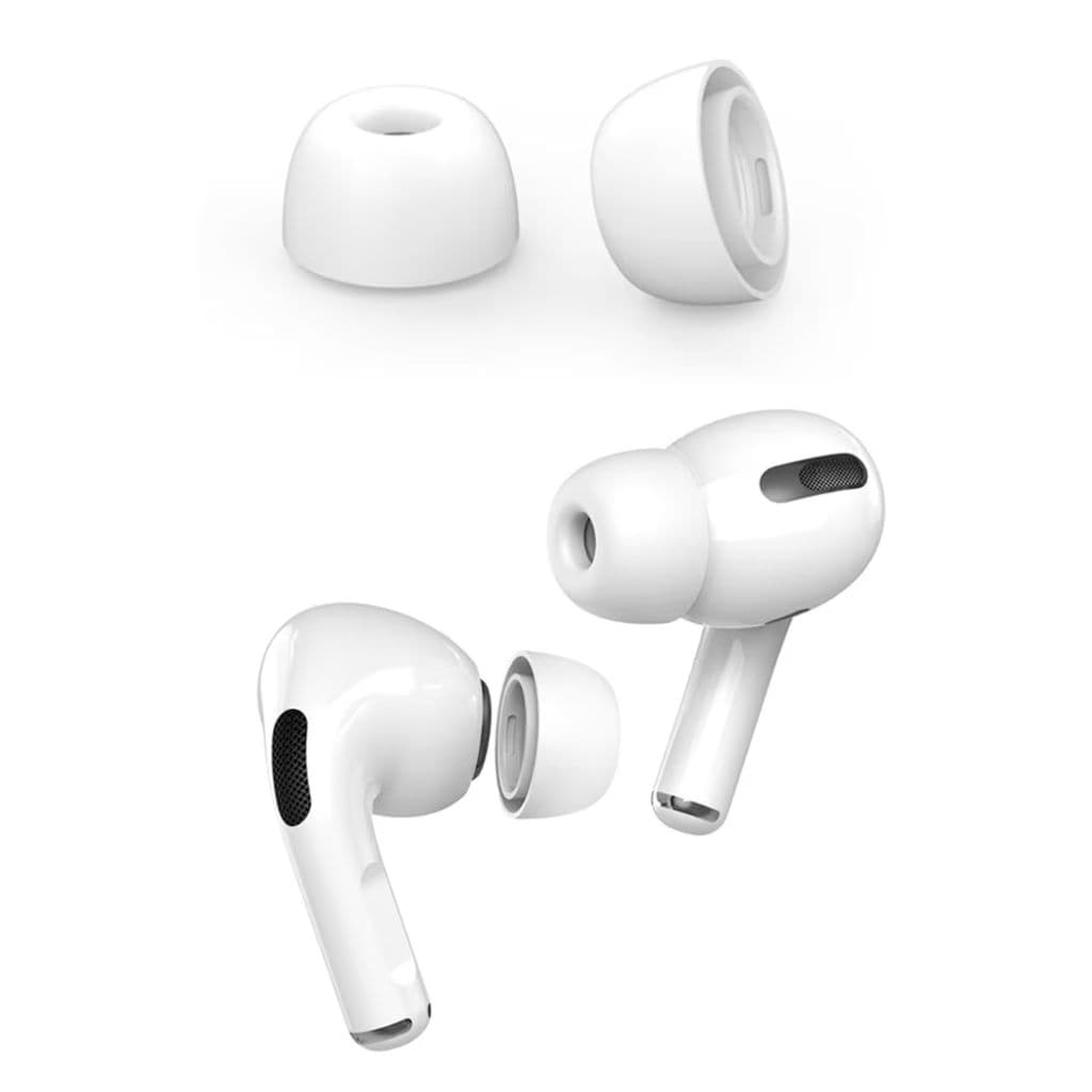 Silikonhörlurar till Apple AirPods Pro 2st Small & 2st Large - Vit