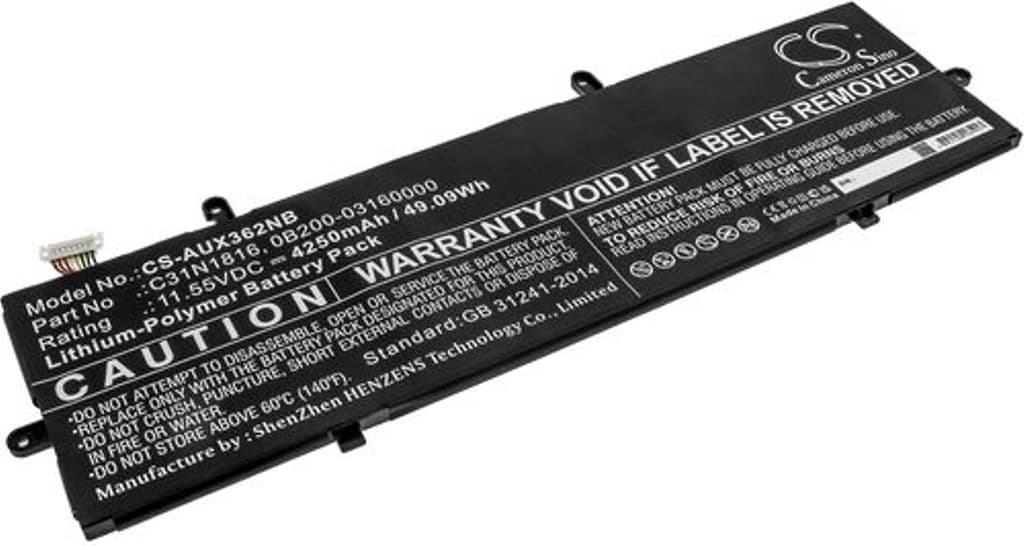 Batteri till Asus Zenbook Flip 13 UX362FA-EL090T mfl