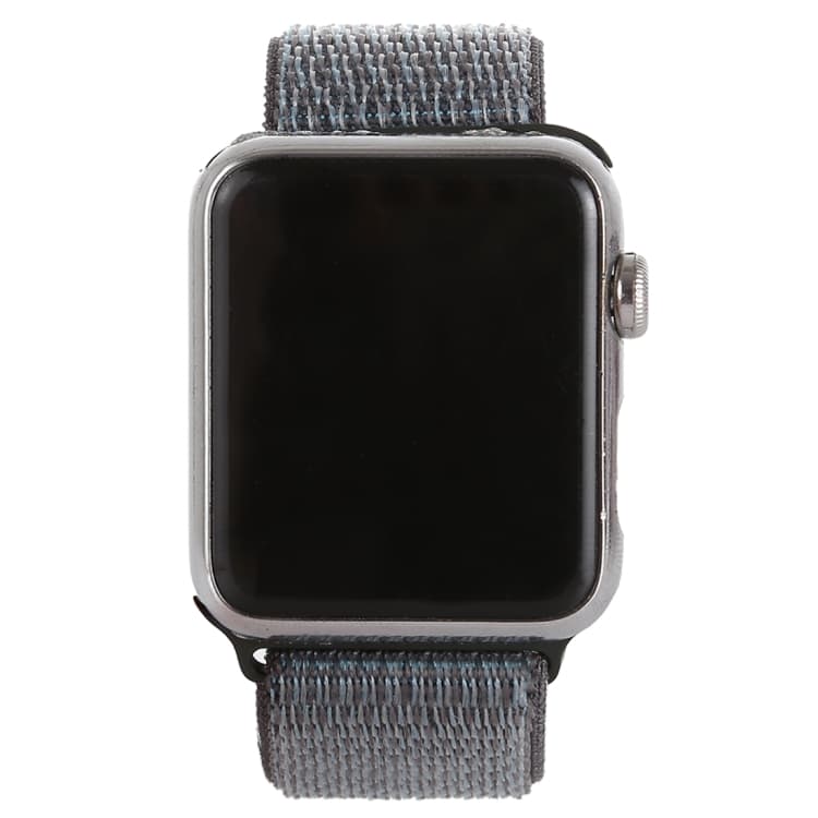Apple Watch 42/44/46/49mm Klockarmband Nylon kardborreband - Grå