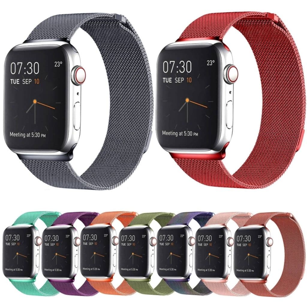 Apple Watch 38/40/41/42mm Milanese Klockarmband - Silver