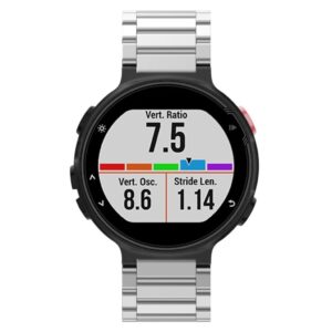 Garmin Forerunner 220/230/235/630/620/735 Klockarmband i Stål - Silver