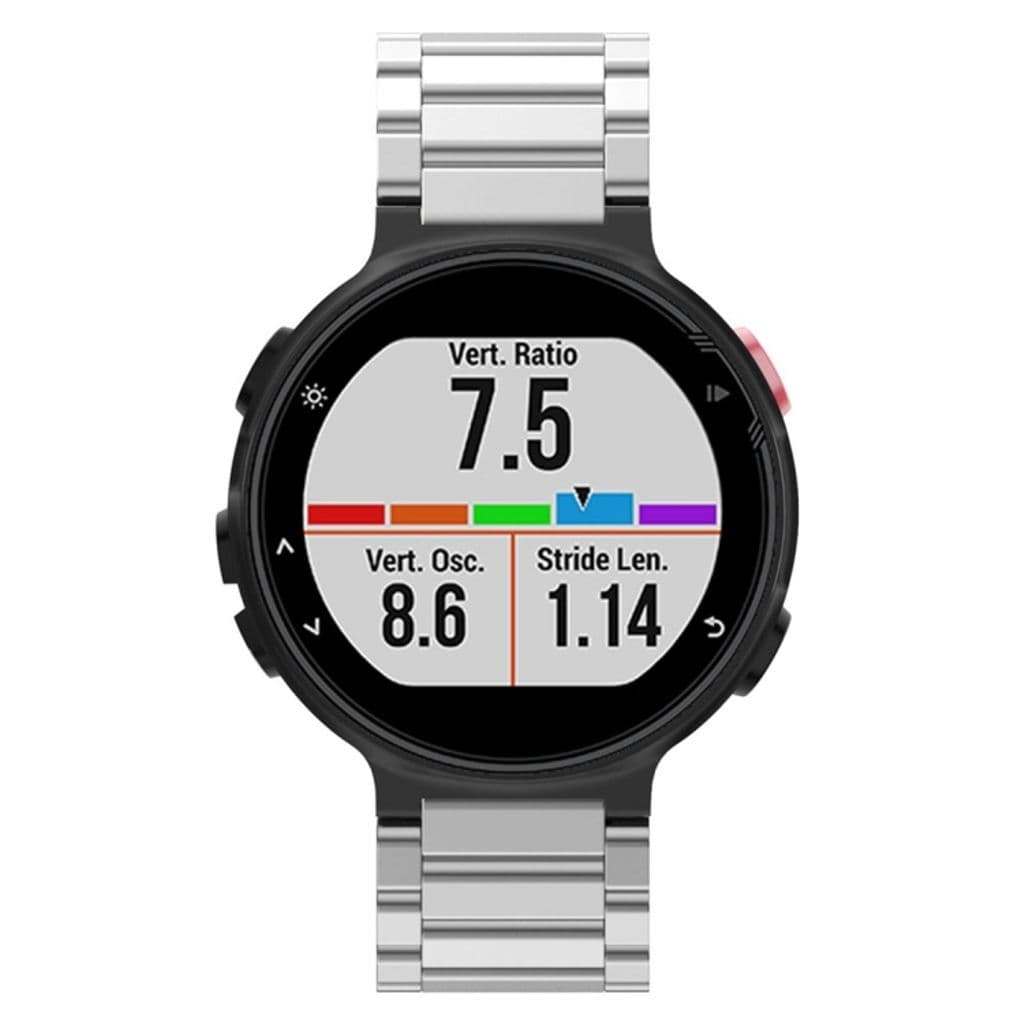 Garmin Forerunner 220/230/235/630/620/735 Klockarmband i Stål - Silver