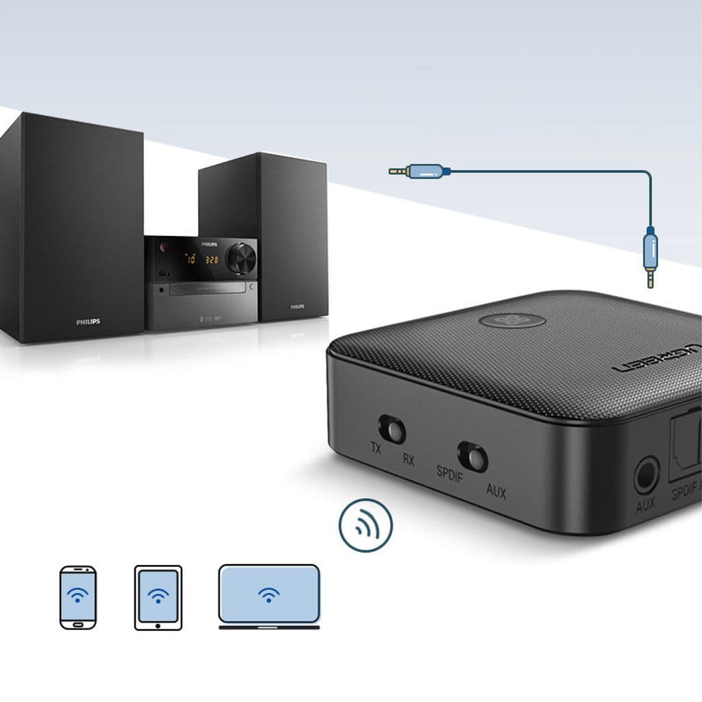 Ugreen 2-in-1 Bluetooth Mottagare & Sändare för Musik
