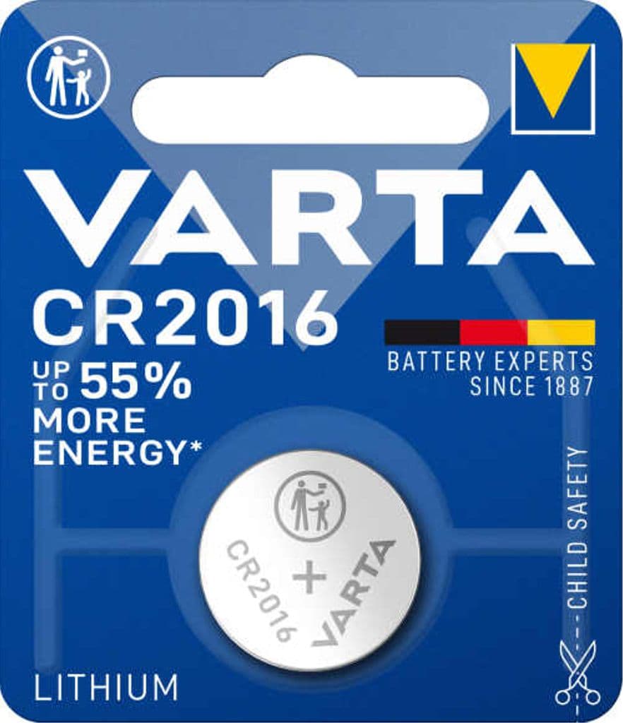 VARTA Lithium Coin knappcellsbatteri CR2016