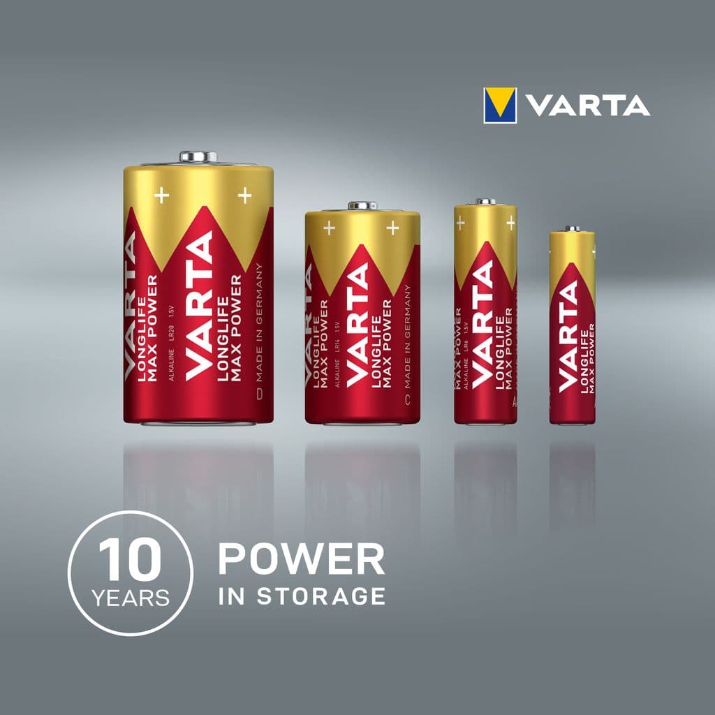 VARTA Longlife Max Power D LR20-batteri 2-pack