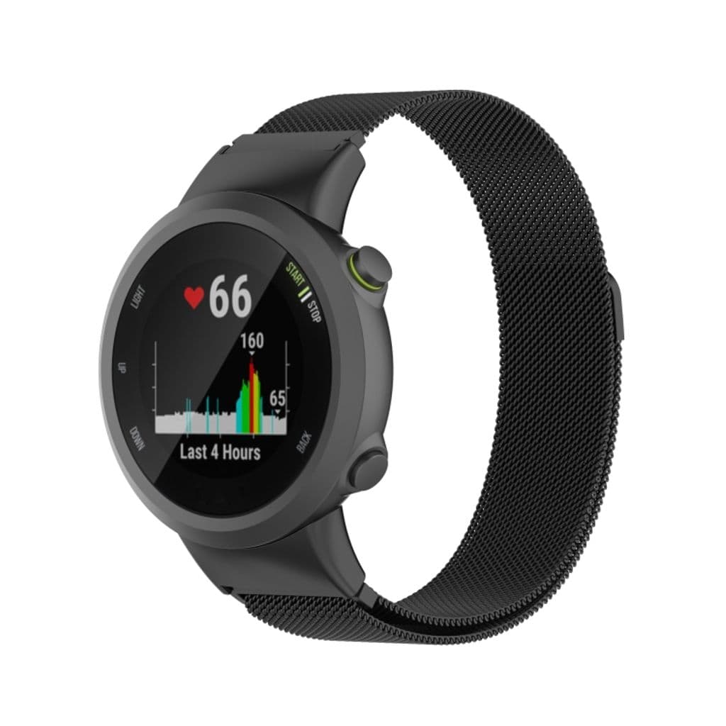 Garmin Forerunner 45S / 45 / Swim 2 Milanese Klockarmband - Svart