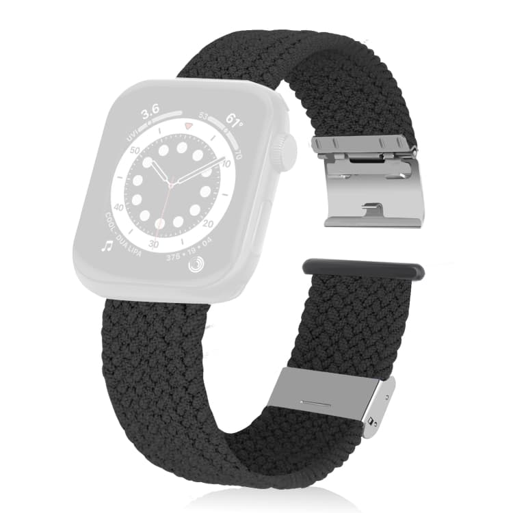 Apple Watch 42/44/46/49mm Klockarmband Flätad - Svart