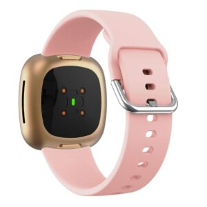Fitbit Versa 3 klockarmband i silikon - Rosa