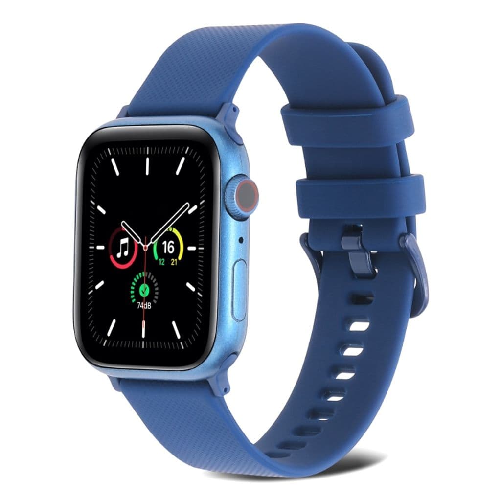 Apple Watch 38/40/41/42mm Silikon Klockarmband - Blå
