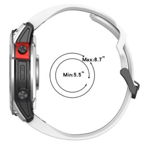 Garmin Klockarmband – Fenix 7S/6S/5S/5S Plus/Pro – Silikon – Grön/Svart