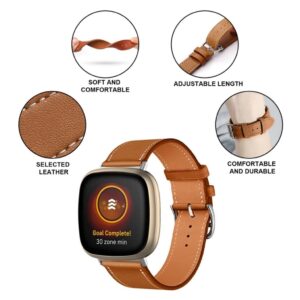 Justerbart Fitbit Versa 4 etc. band - Brunt