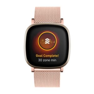 Modernt Fitbit Versa 4 etc. band - Roséguldfärgat
