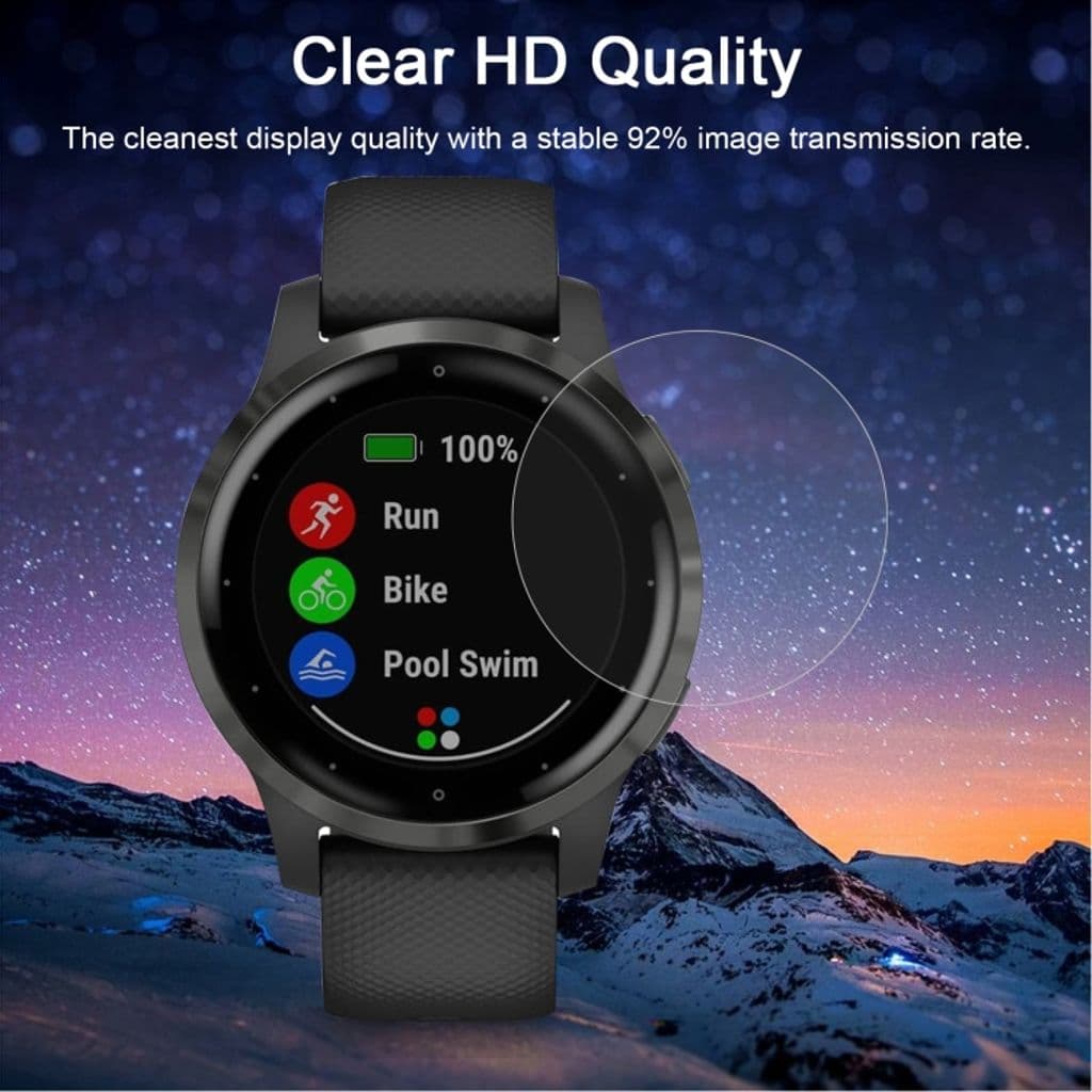Garmin Vivoactive 4S Skärmskydd Härdat glas 0.26mm 9H 2.5D