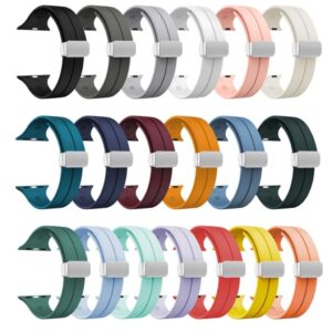Apple Watch 42/44/46/49mm Klockarmband Silikon magnetisk stängning - Svart